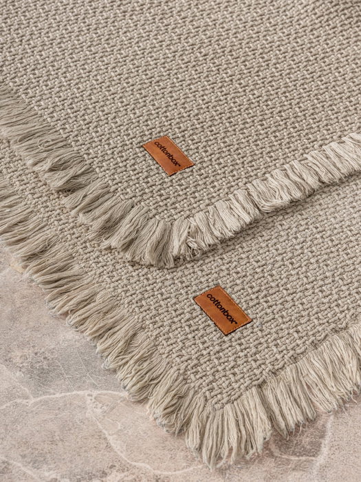 Mijölnir Juego de alfombrillas de baño Beige